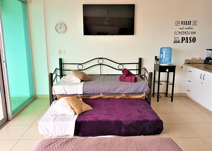 Estudio 310 Nuevo Vallarta, Frente Al Mar, Totalmente Equipado Y Amueblado!